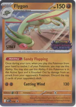 Flygon Pokemon Phantasmal Flames Staff Promo #016 - Image 1