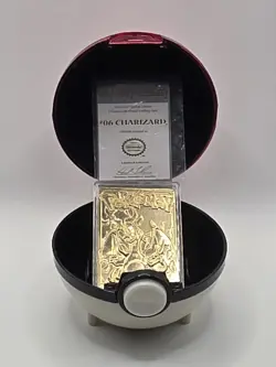 1999 Pokemon 23K Gold Plated Charizard – Complete w/ Poke Ball & COA – BK Promo - Image 2