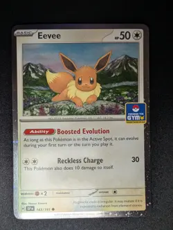 NM Pokemon Asia Exclusive Eevee Gym Promo Stamped 143/191 - Image 1