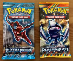 Pokemon TCG Plasma Freeze (Deoxys) Plasma Blast (Genesect) Sealed Booster Packs - Image 1