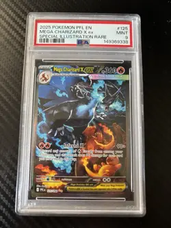Pokemon TCG Mega Charizard X ex Special Illustration Rare Holo 125/094 PSA 9 20… - Image 1