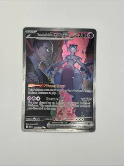 2025 Pokemon S&V Destined Rivals Team Rocket's Mewtwo ex #231 - Image 2