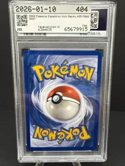 2002 Pokemon Expedition Holo Raichu #25 PSA 9 MINT - Image 2