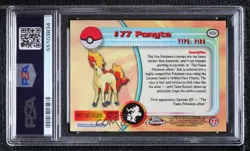 Ponyta Topps Chrome Pokemon TV Animation Edition PSA 7 2000 - Image 2