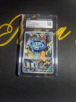 Pokemon Stellar Crown Squirtle Illustration #148/142 CGC 10 Rare - Image 1