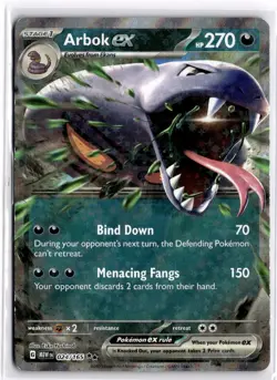 Pokemon TCG Arbok ex 024/165 Sv: Scarlet & Violet 151 Double Rare - Image 1