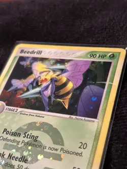 Pokemon Beedrill 1/112 Fire Red Leaf Green Holo Rare HP - Image 3