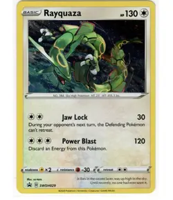 RAYQUAZA SWSH029 SWORD & SHIELD POKEMON (COSMO HOLO PROMO, NM ..... - Image 1