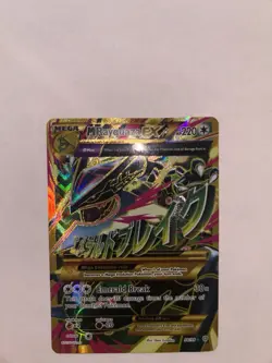 Pokemon M Rayquaza EX Full Art Holo Ultra Rare 98/98 XY Ancient Origins 220 HP - Image 2