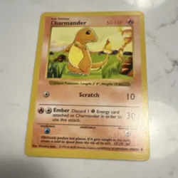 Pokemon TCG Charmander Base Set Shadowless 046/102 50 HP Common Regular English - Image 1