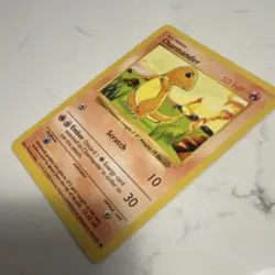 Pokemon TCG Charmander Base Set Shadowless 046/102 50 HP Common Regular English - Image 2