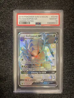 2019 Pokemon Sun & Moon Hidden Fates Golisopod GX #SV48/SV94 PSA GEM MT 10 - Image 1