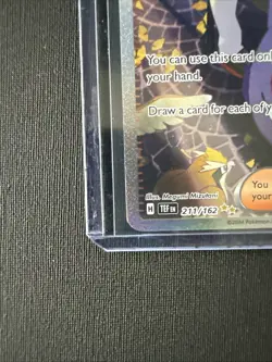 Pokemon Morty's Conviction Full Art Trainer Holo 211/162 SV05 Temporal Forces - Image 2