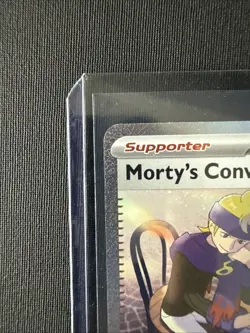 Pokemon Morty's Conviction Full Art Trainer Holo 211/162 SV05 Temporal Forces - Image 5