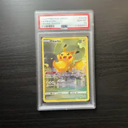 PIKACHU GG30/GG70 PSA 10 FULL ART 2023 POKEMON SWORD & SHIELD CROWN ZENITH - Image 1