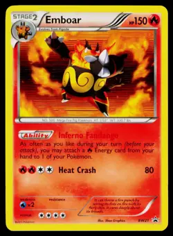 Emboar - Holo #BW21 Promo Pokemon Black and White Promos NM - Image 1