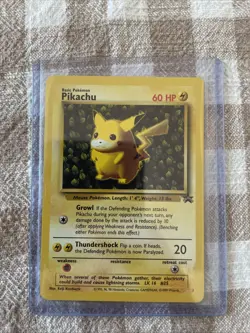 Pokemon Vintage Ivy Pikachu #1 WotC Black Star League Promo 1999 - Image 1