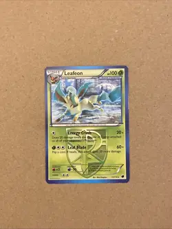 2013 Pokemon Black & White Plasma Freeze 11 Leafeon NON Holo LP - Image 1