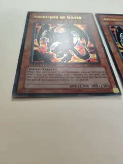 2x Archfiend of Gilfer JMP-EN003 Ultra Rare Limited Edition LP - Image 3