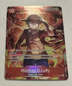 Monkey D Luffy ST10-006 Treasure Booster Promo One Piece TCG - Image 2