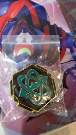 Winterspell League Promo Pin Sapphire Lorcana Brand New Never Worn Rare - Image 1