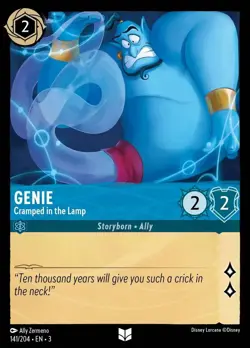 4x Genie - Cramped in the Lamp - 141/204 - Uncommon NM-Mint Disney Lorcana: Into - Image 1