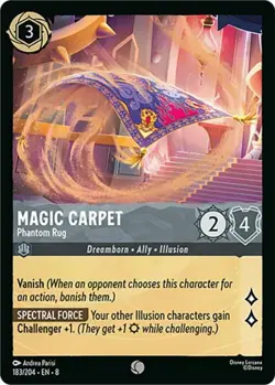 4x Magic Carpet - Phantom Rug - 183/204 - Common NM-Mint Disney Lorcana: Reign o - Image 1