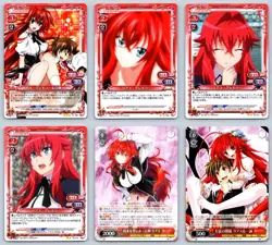 6x Rias Gremory Lot High School DxD Weiss Schwarz Precious Memories Japanese Set - Image 1