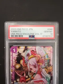 PSA 10 Yamato P-046 PROMO ONE PIECE Magazine Vol 17 Card GAME Japanese JP seller - Image 2