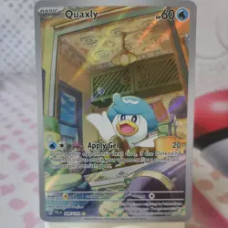 Pokemon TCG - Quaxly 206/193 - Paldea Evolved - Quaxly - Illustration Rare Card - Image 1