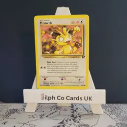 Meowth 62/82 Team Rocket Set Pokemon Card WOTC - Image 1