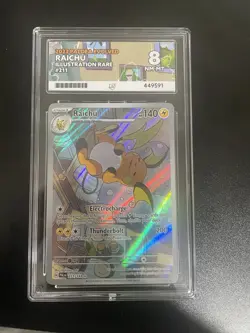 Raichu 211 Paldea Evolved Pokemon Card Illustration Ace 8 Rare - Image 1