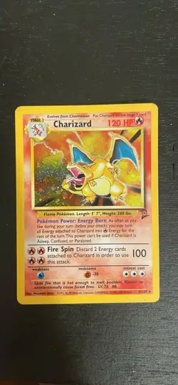 Charizard Holo Rare 4/130 Base Set 2 Pokemon Card - Image 1