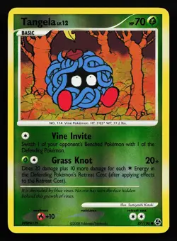 Tangela 87/106 Reverse Holo Great Encounters Pokemon Card - Image 1