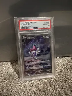 PSA 10 GEM MINT Suicune V GG38/GG70 Crown Zenith Holo Pokemon Card - Image 1