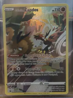 Pokemon TCG Galarian Zapdos SWSH Black Star Promos Holo Card SWSH283 NM - Image 1