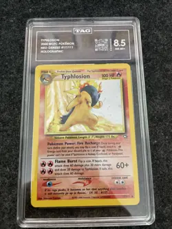 2000 Typhlosion Neo Genesis 17/111 Holo Pokemon Card - TAG 8.5 - Image 1