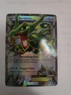 Pokemon Rayquaza EX Holo Roaring Skies 75/108 Basic 170 HP Dragon Pulse - Image 1