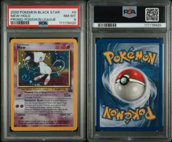 Pokemon TCG Mew 151 Black Star Promo Pokemon League PSA 8 Swirl 🌀 - Image 3