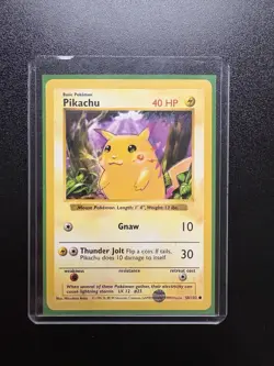 Pokemon Pikachu 58/102 Shadowless Red Cheeks - Image 2