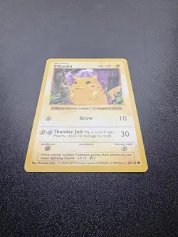Pokemon Pikachu 58/102 Shadowless Red Cheeks - Image 3