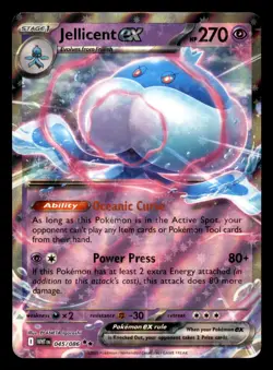 Jellicent ex 045/086 Double Rare White Flare Pokemon Near Mint - Image 1