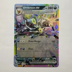 Pokemon TCG Scarlet & Violet Prismatic Evolutions Umbreon EX 060/131 NM - Image 1