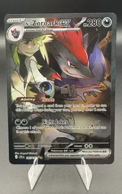 Pokemon TCG - N's Zoroark ex 185/159 SIR SV: Journey Together - Pack Fresh NM - Image 1