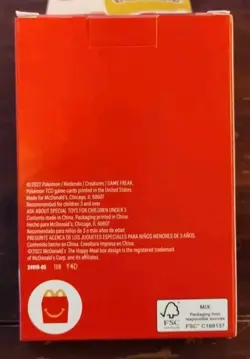 MCDONALD'S 2022 POKEMON BATTLE MATCH HAPPY MEAL #4 BOX - NEW - Image 3