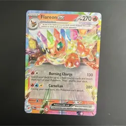 Flareon ex 014/131 Sv: Prismatic Evolutions Double Rare Holo 270HP Pokemon TCG - Image 1