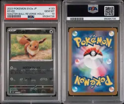Pokemon Eevee 151 sv2a Japanese Master Ball Reverse Holo #133 PSA 10 Gem Mint - Image 2