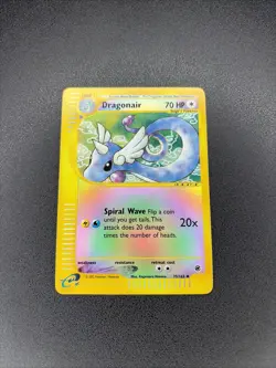 2002 Pokemon TCG Expedition Reverse Holo Dragonair 75/165 Rare eReader - Image 2