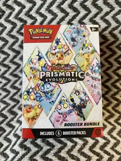Pokemon TCG Scarlet & Violet Prismatic Evolutions Booster Bundle (Creased Box) - Image 1