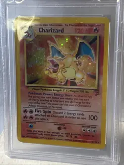 PSA 8 ~ 2000 POKEMON GAME #4 CHARIZARD-HOLO ~ BASE II - Image 5